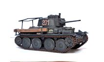 1/35 модель танка 38Т Прага командирский Германия и ЛТ вз 38 Чехословакия времен Второй Мировой войны, масштабные модели бронетехники, коллекция Новостройки СПб, 1:35
