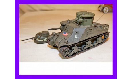 1/35 продажа модели Танка обороны канала на базе танка М3 Ли с секретной башней с прожектором Shop Tractor T10 - танк M3 Lee + башня CDL, масштабные модели бронетехники, коллекция Новостройки СПб, 1:35