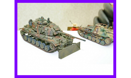 1/35 модель танка М60А1 с активной броней ИРА и бульдозерным отвалом М9 Дозир М60А1 ERA & M9 Dozer, масштабные модели бронетехники, коллекция Новостройки СПб, scale35