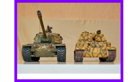 1/35 модель танка М103 А1, США 1950-е годы М-103 А1 металлический ствол пушки, масштабные модели бронетехники, коллекция Новостройки СПб, 1:35