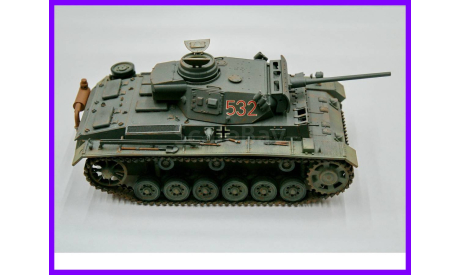 1/35 модель танка Панцер 3 М, Т-3 мод.М, Панцеркампфваген 3 М, масштабные модели бронетехники, коллекция Новостройки СПб, scale35
