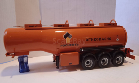 Полуприцеп цистерна Bonum Роснефть 1:43, масштабная модель, scale43