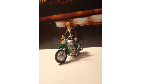 Фигурка мотоциклиста 1:43, фигурка, scale43