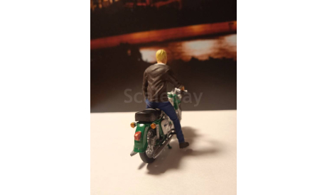 Фигурка мотоциклиста 1:43, фигурка, scale43