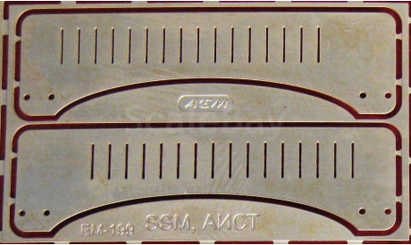 Набор боковины капота КрАЗ 255 (SSM, АИСТ), фототравление, декали, краски, материалы, scale43, АЕМ
