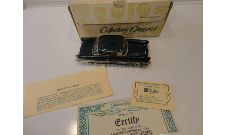 Packard Caribbean  1956 1/43 BUBY Collectors Classics, масштабная модель, 1:43