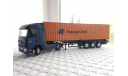 Mercedes-Benz Actros MP2 + полуприцеп (NZG, 1:50), масштабная модель, scale50