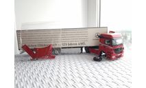 Mercedes-Benz Axor 2 + полуприцеп (Minichamps, 1:43), масштабная модель, 1/43