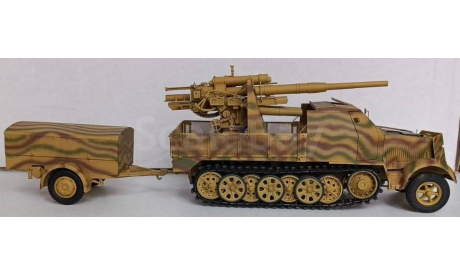 Sd.Kfz. 7 — немецкий полугусеничный тягач., сборные модели бронетехники, танков, бтт, Trumpeter, 1:35, 1/35