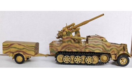Sd.Kfz. 7 — немецкий полугусеничный тягач., сборные модели бронетехники, танков, бтт, Trumpeter, 1:35, 1/35