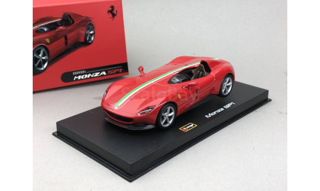 Ferrari Monza SP1 2018 red Bburago 1:43, масштабная модель, scale43