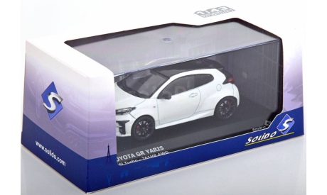 Toyota GR Yaris 1 6l Turbo 2020 white black  Solido 1:43, масштабная модель, scale43