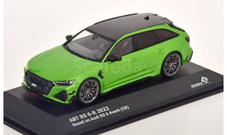 Audi ABT RS 6-R Avant 2022 greenmetallic Solido 1:43, масштабная модель, scale43