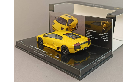 Lamborghini Murcielago LP640 2006 Yellow Minichamps 1:43, масштабная модель, scale43