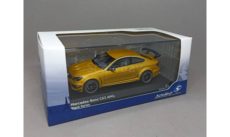 MERCEDES-BENZ C63 AMG BLACK SERIES SOLARBEAM YELLOW 2012 Solido 1:43, масштабная модель, scale43