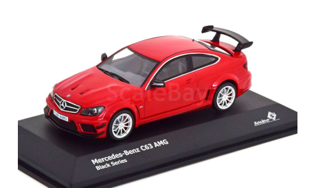 MERCEDES-BENZ C63 AMG BLACK SERIES  2012 RED Solido 1:43, масштабная модель, scale43