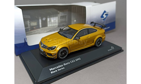 MERCEDES-BENZ C63 AMG BLACK SERIES SOLARBEAM YELLOW 2012 Solido 1:43, масштабная модель, scale43