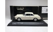 Peugeot 404 Coupe 1962 1:43 Minichamps, масштабная модель, scale43