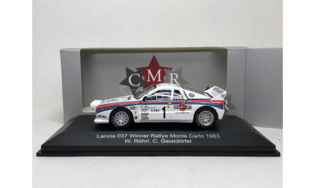 Lancia 037 #1 победитель Rallye Monte Carlo 1983 Röhrl, Geistdörfer 1:43 CMR, масштабная модель, IXO Road (серии MOC, CLC), scale43