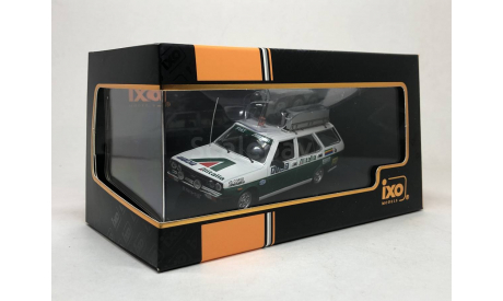 Fiat 131 Panorama Rallye Assistance Alitalia 1977 белый / зеленый 1:43 Ixo, масштабная модель, IXO Road (серии MOC, CLC), scale43