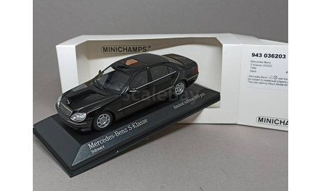 Mercedes-Benz S-Classe (W220) 1998 1:43 Minichamps, масштабная модель, scale43