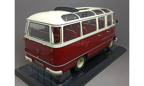 Mercedes O319 bus 1960 red/creme Limited Edition 2000 pcs. NOREV 1:18, масштабная модель, Mercedes-Benz, scale18