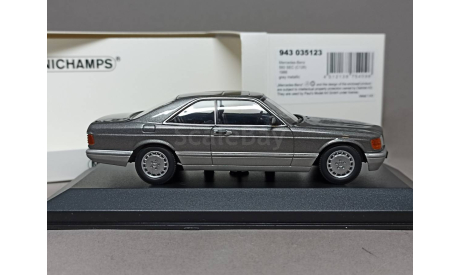 Mercedes-Benz 560SEC C126  Minichamps 1:43 lim.500, масштабная модель, scale43