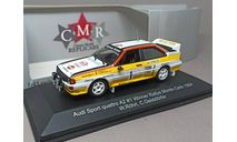 Audi Sport Quattro A2 #1 победитель Rallye Monte Carlo 1984 Röhrl, Geistdörfer 1:43 CMR, масштабная модель, IXO Road (серии MOC, CLC), scale43