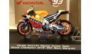 Honda RC213V - World Champion 2016 Spark 1:43, масштабная модель мотоцикла, scale43