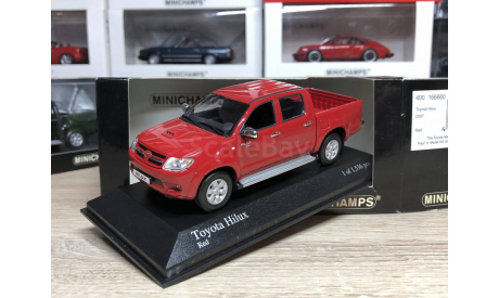 Toyota HiLux 2007 Red Minichamps 1:43, масштабная модель, scale43