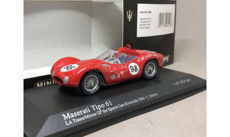 Maserati TIPO 61 Caroll Shelby 1960 Minichamps 1:43, масштабная модель, 1/43