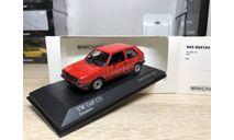 Volkswagen Golf2 GTI 1985 Red lim.500 Minichamps 1:43, масштабная модель, scale43