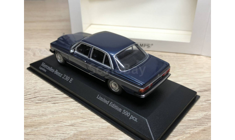 Mercedes-Benz 230E W123 1982 Blue metallic lim.500 Minichamps 1:43, масштабная модель, scale43