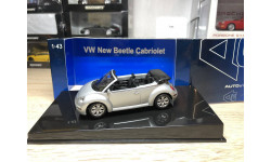 Volkswagen NEW Beetle Cabrio (Reflex silber metallic) Autoart 1:43