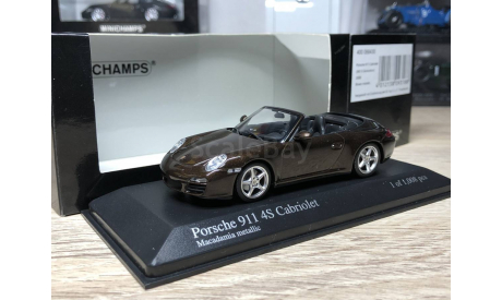 Porsche 911 Cabriolet (997 II Gen.) 2009 Brown met. Minichamps 1:43, масштабная модель, scale43