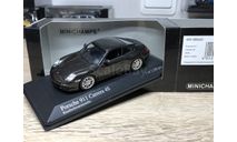 Porsche 911 Carrera 4S 2008 Black met. Minichamps 1:43, масштабная модель, scale43