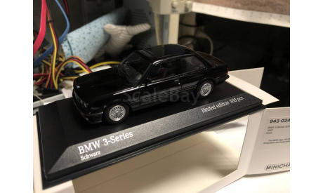 BMW E30 1989 Black Minichamps 1:43, масштабная модель, scale43