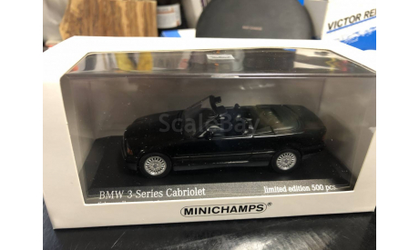 BMW 3er E36 Convertible 1993 black lim.500 Minichamps 1:43, масштабная модель, scale43
