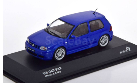 Volkswagen VW Golf 4 R32 blaumetallic Solido 1:43, масштабная модель, scale43