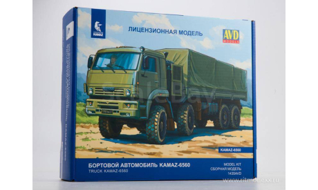 Сборная модель КАМАЗ-6560 бортовой, масштабная модель, scale43, AVD Models
