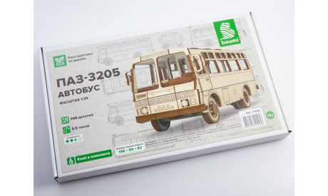 Сборная модель ПАЗ-3205 автобус, сборная модель автомобиля, scale35, Baumi