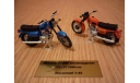 Мотоцикл Восход-3М синий, масштабная модель мотоцикла, 1:43, 1/43, Моделстрой