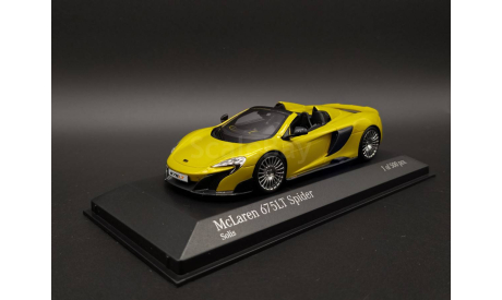 1/43 McLaren 675LT 2016 Solis Yellow - Minichamps, масштабная модель, scale43