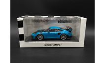 1/43 Porsche 911 GT2 RS Type 991 2018 Miamiblue - Minichamps, масштабная модель, 1:43