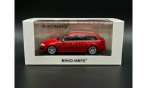 1/43 Audi RS6 C6 Avant Red - Minichamps, масштабная модель, scale43