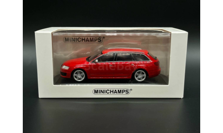 1/43 Audi RS6 C6 Avant Red - Minichamps, масштабная модель, scale43