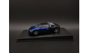 1/43 Bugatti Veyron 16.4 Black/Blue - AutoArt, масштабная модель, scale43