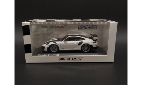 1/43 Porsche 911 type 991 (991.2) GT2 RS Weissach Package 2018 White - Minichamps, масштабная модель, scale43