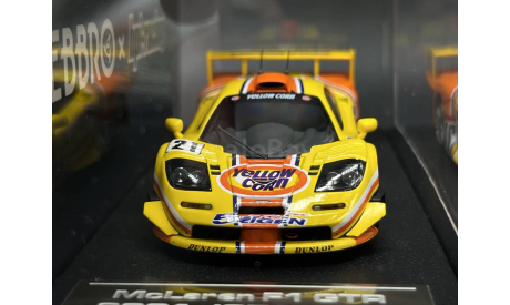 1/43 McLaren F1 GTR Yellow Corn 76 - HPI / Ebbro, масштабная модель, 1:43
