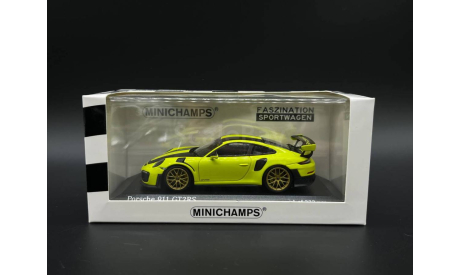 1/43 Porsche 911 type 991 (991.2) GT2 RS 2018 Acid Green - Minichamps, масштабная модель, scale43
